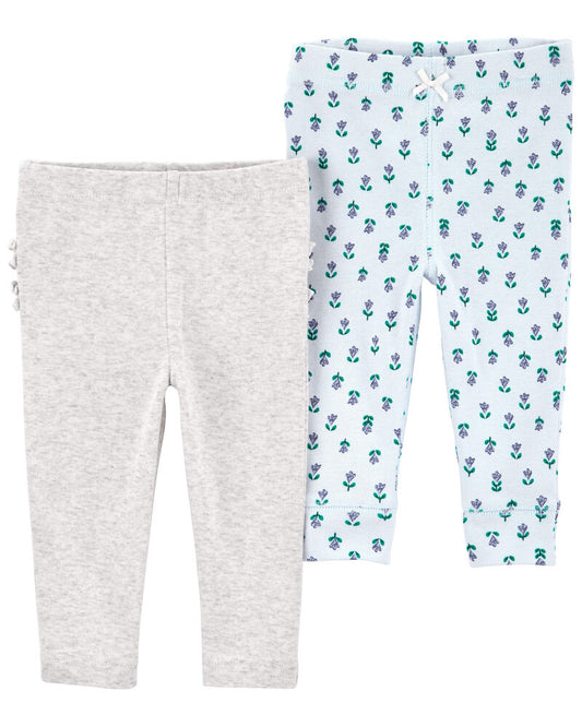 Carter's Baby 2-Pack Floral Pull-On Pants