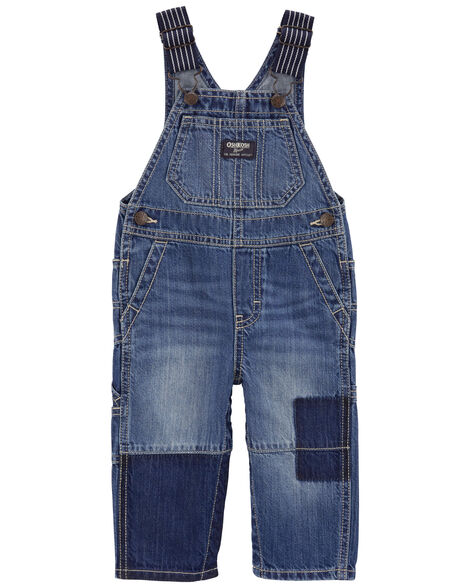 Oshkosh Baby Classic Denim Overalls: Removed Patch Remix