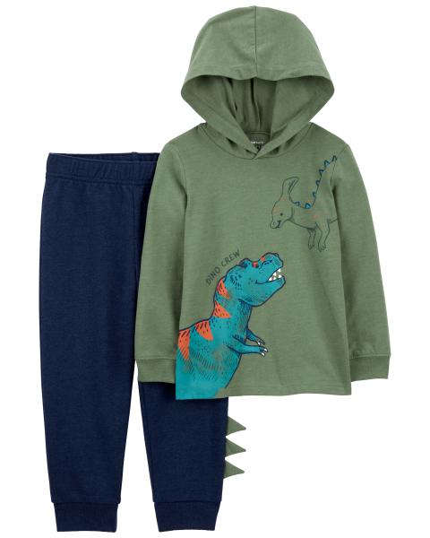 Carter's Baby 2-Piece Dinosaur Hooded Tee & Jogger Set