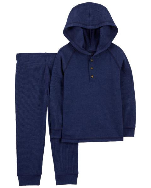 Carter's Baby 2-Piece Thermal Hooded Tee & Jogger Set