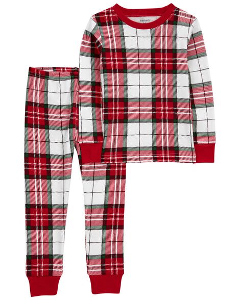 Carter's Baby 2-Piece Plaid 100% Snug Fit Cotton PJs