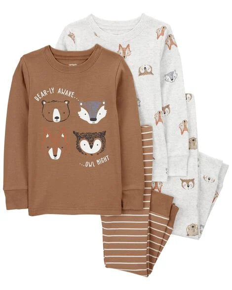 Carter's Baby 4-Piece Woodland Creatures Pajamas