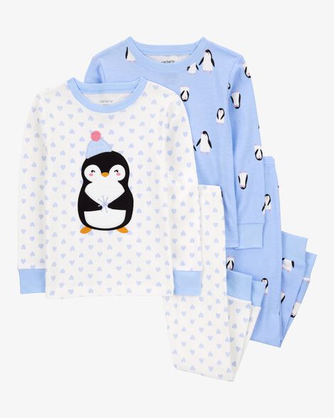 Carter's Baby 4-Piece Penguin 100% Snug Fit Cotton Pajamas