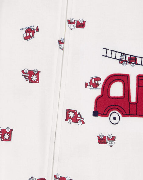 Carter's Baby 1-Piece Firetruck 100% Snug Fit Cotton Footie Pajamas