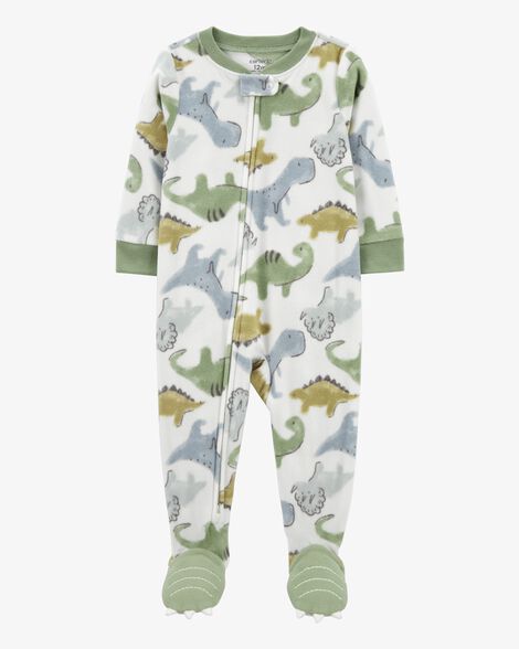 Carter's Baby 1-Piece Dinosaur Fleece Footie Pajamas