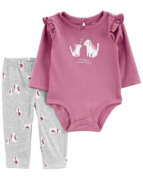 Carter's Baby 2-Piece Dog Bodysuit Pant Set