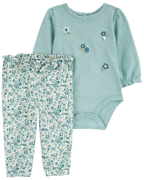 Carter's Baby 2-Piece Floral Bodysuit Pant Set