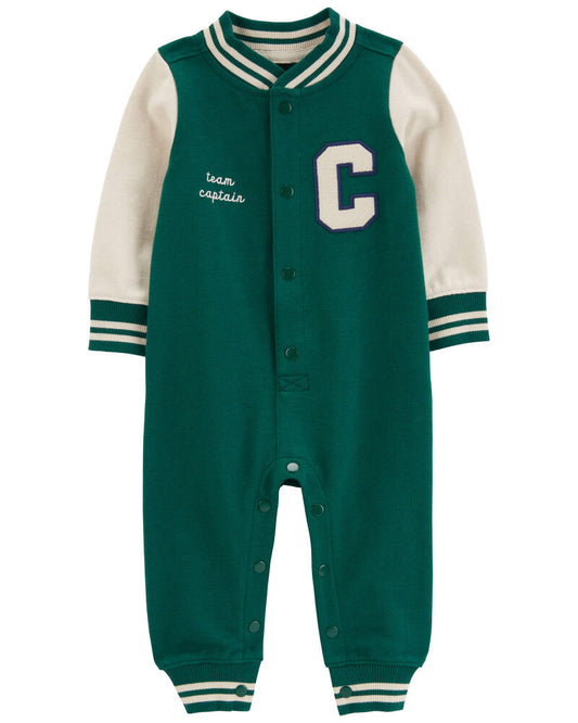 Carter's Baby Varsity Button-Down Jumpsuit