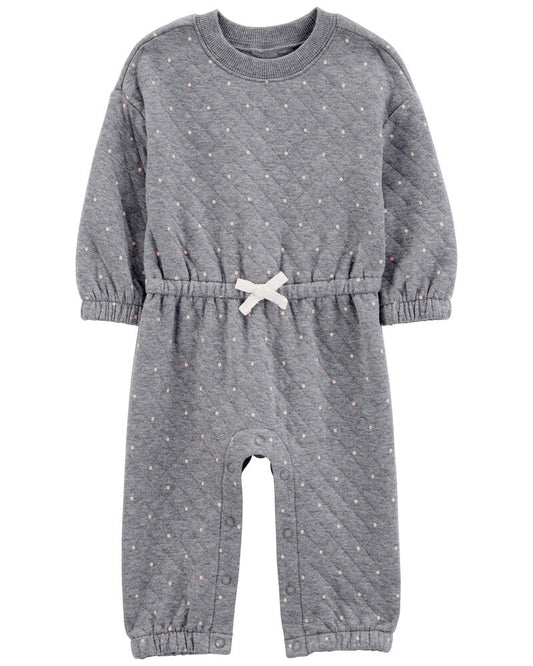 Carter's Baby Polka Dot Double-Knit Jumpsuit