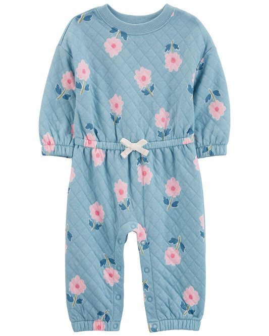 Carter's Baby Floral Double-Knit Jumpsuit