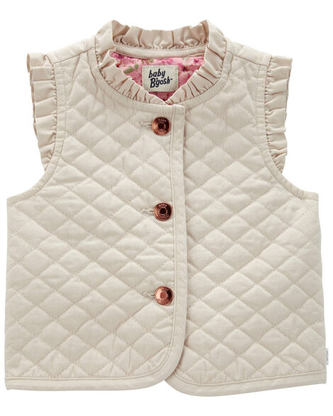 Oshkosh Baby Ruffle Quilted Vest