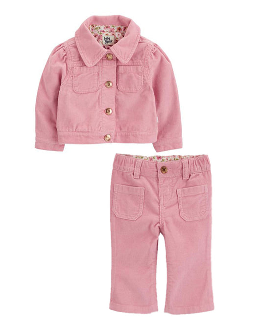 Oshkosh Baby Button-Front Corduroy Jacket with Corduroy Pants