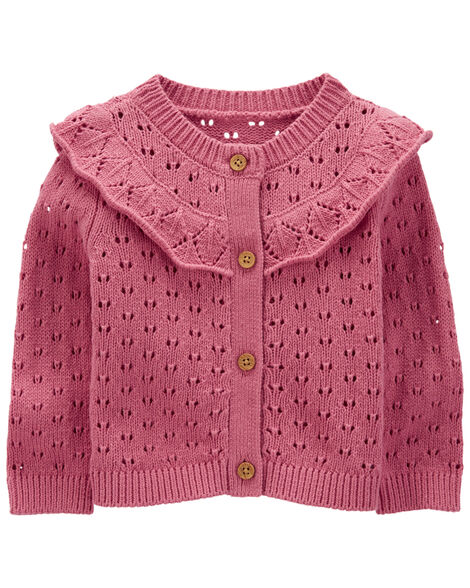 Oshkosh Baby Crochet-Knit Cardigan Sweater