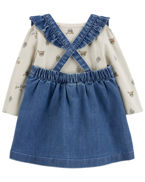 Carter's Baby 3-Piece Bodysuit & Denim Jumper Set