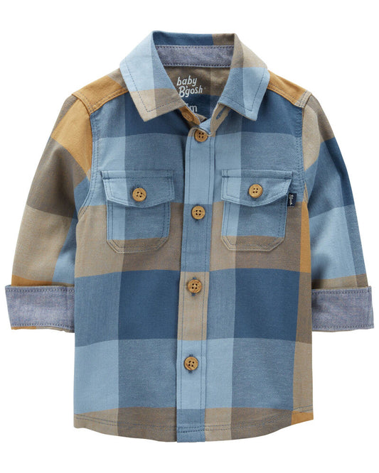 Oshkosh Baby Plaid Button-Front Shirt