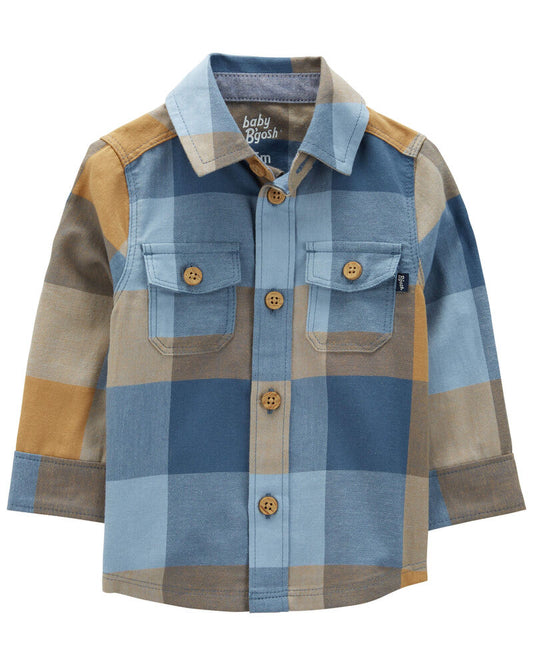 Oshkosh Baby Plaid Button-Front Shirt