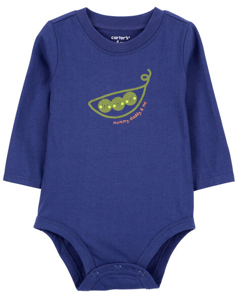 Carter's Baby 'Mommy, Daddy & Me' Peas Collectible Bodysuit