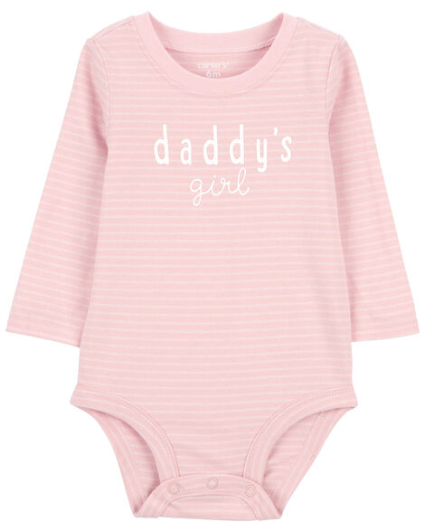 Carter's Baby 'Daddy's Girl' Striped Collectible Bodysuit