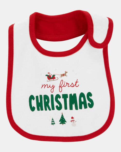 Carter's Baby My First Christmas Teething Bib