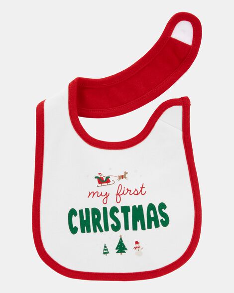 Carter's Baby My First Christmas Teething Bib