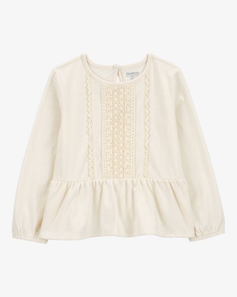 Oshkosh Baby Eyelet Peplum Top