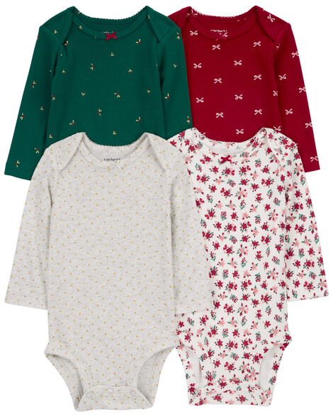 Carter's Baby 4-Pack Long-Sleeve Original Bodysuits