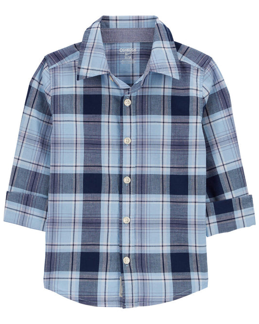 Oshkosh Baby Plaid Button-Front Shirt