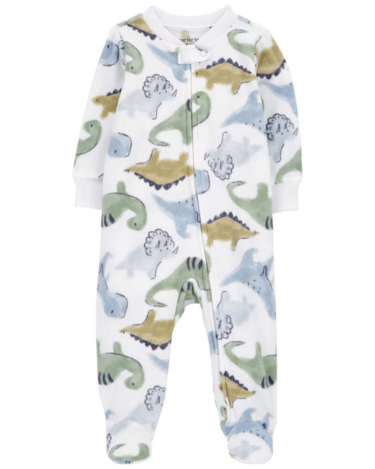 Carter's Baby Dinosaur Fleece Zip-Up Footie Sleep & Play