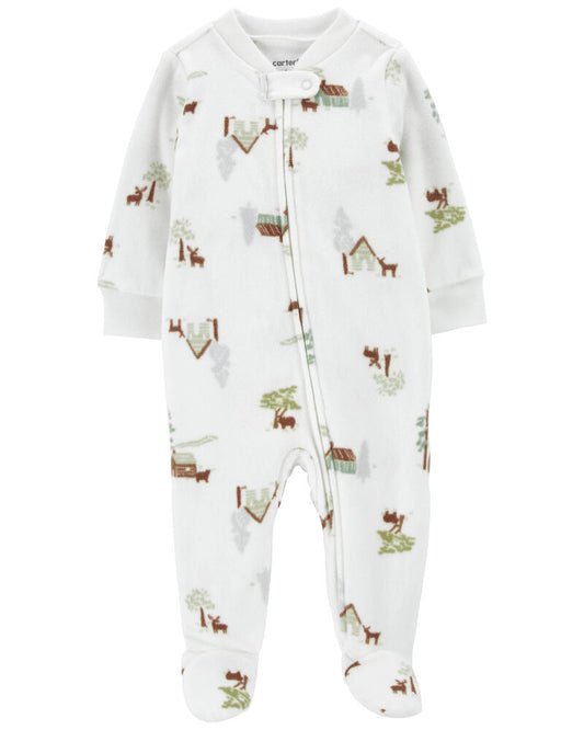 Carter's Fleece Zip-Up Footie Sleep & Play