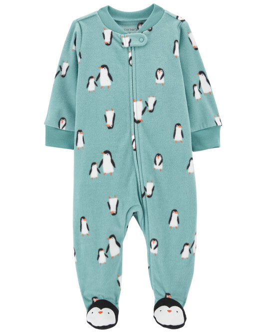 Carter's Penguin Fleece Zip-Up Footie Sleep & Play