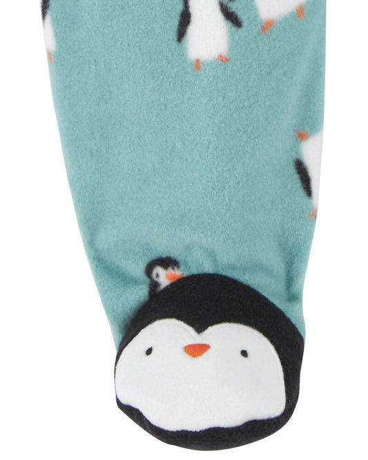 Carter's Penguin Fleece Zip-Up Footie Sleep & Play