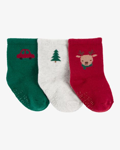 Carter's Baby 3-Pack Holiday Booties