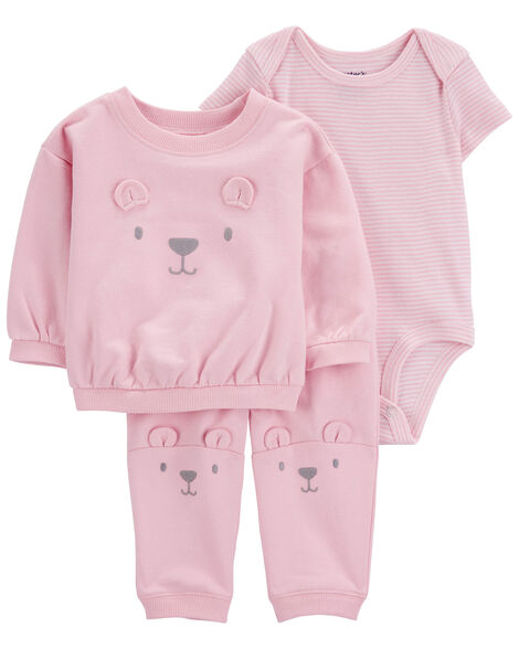 Carter's Baby 3-Piece Bear Little Cardigan Set