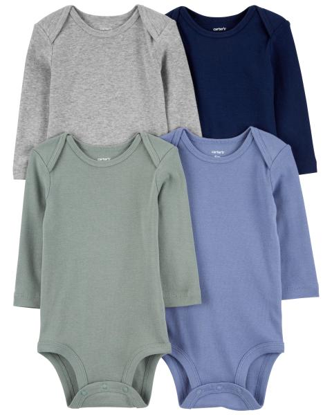 Carter's Baby 4-Pack Long Sleeve Bodysuits