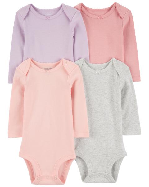 Carter's Baby 4-Pack Long-Sleeve Bodysuits