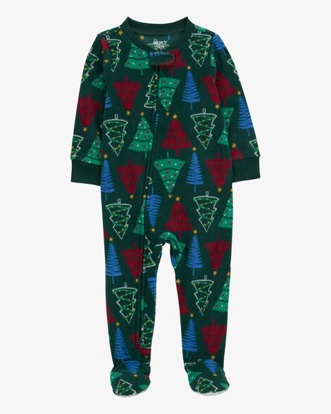 Carter's Baby 1-Piece Christmas Tree Fleece Footie Pajamas