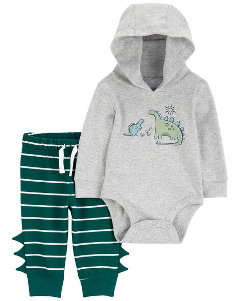 Carter's Baby 2-Piece Dinosaur Hoodie and Pants Set