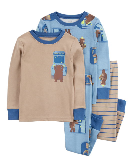 Carter's Baby 4-Piece Bear Gamer 100% Snug Fit Cotton Pyjamas