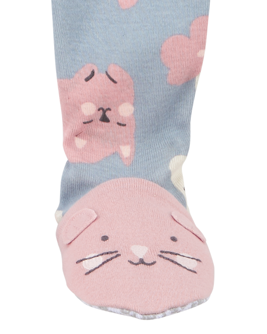 Carter's Toddler 1-Piece Cat 100% Snug Fit Cotton Footie Pyjamas