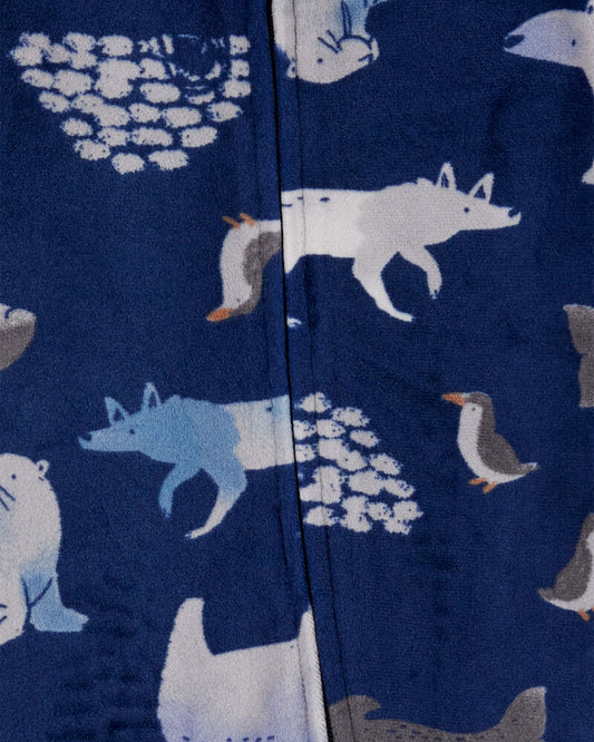 Carter's Baby Arctic Animals Zip-Up Fleece Sleeper Pyjamas