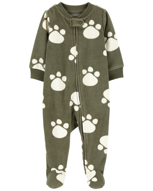 Carter's Baby 1-Piece Dog Print Fleece Sleep and Play