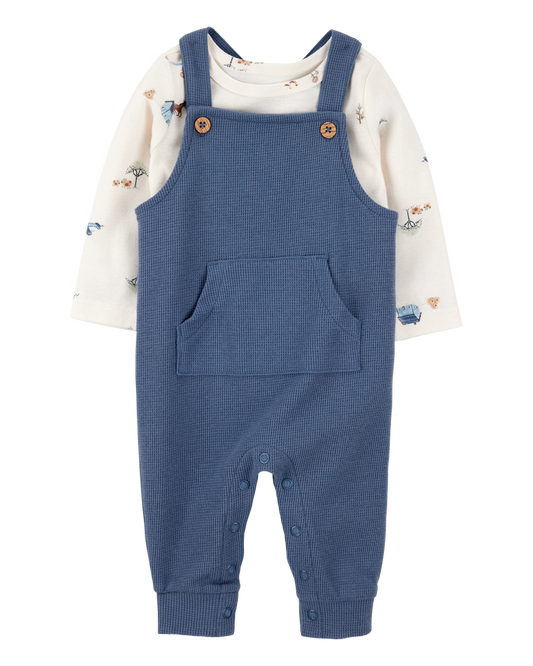 Carter's Baby 2-Piece Long-Sleeve Tee & Thermal Coverall Set
