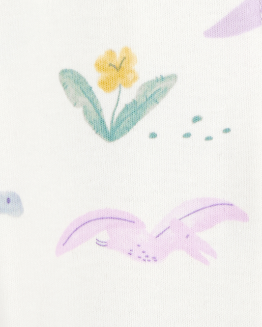 Carter's Baby Girl Floral 2-Way Zipper Cotton Sleeper