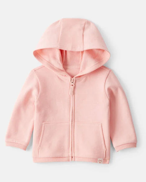 Carter's Baby Girl Long-Sleeve Zip-Up Jacket with Cotton Pull-On Pants