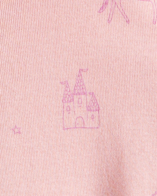 Carter's Baby Girl Fairy Star Print 100% Cotton Long-Sleeve Snug Fit 1-Piece pyjamas - Pink