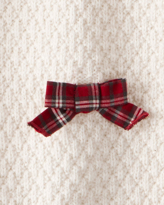 Carter's Baby Girl Bow Long-Sleeve Jumpsuit - White