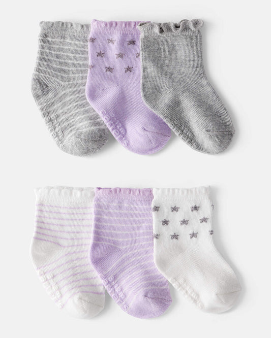 Carter's Baby Girl 6-Pack Ankle Socks
