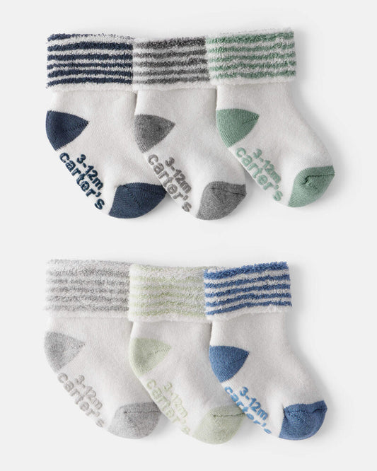 Carter's Baby Boy 6-Pack Striped Ankle Socks
