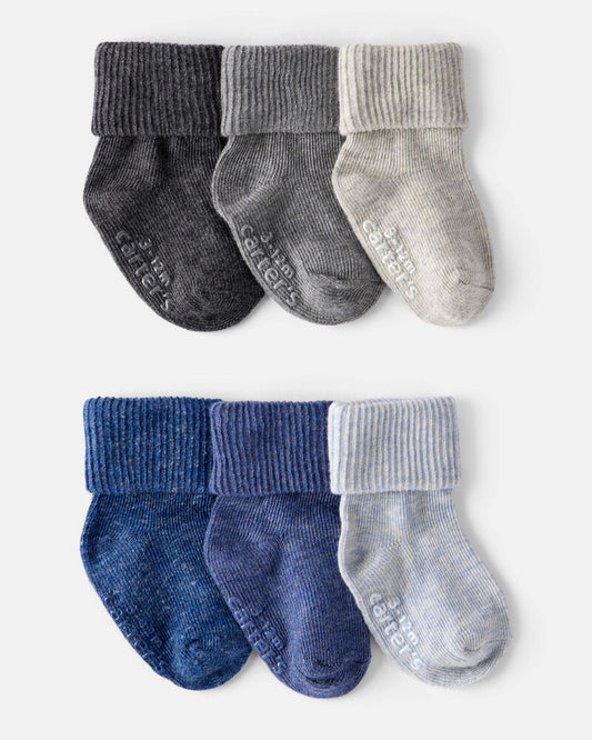 Carter's Baby Boy 6-Pack Ankle Socks - Blue