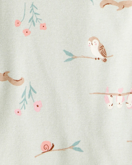 Carter's Baby Girl 4-Pack Owl Print Cotton Long-Sleeve Multipack Bodysuits